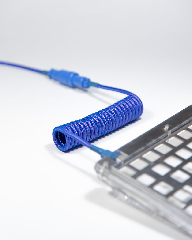 westm mechanical keyboard coiled detachable aviator cable