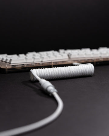westm mechanical keyboard coiled detachable aviator cable