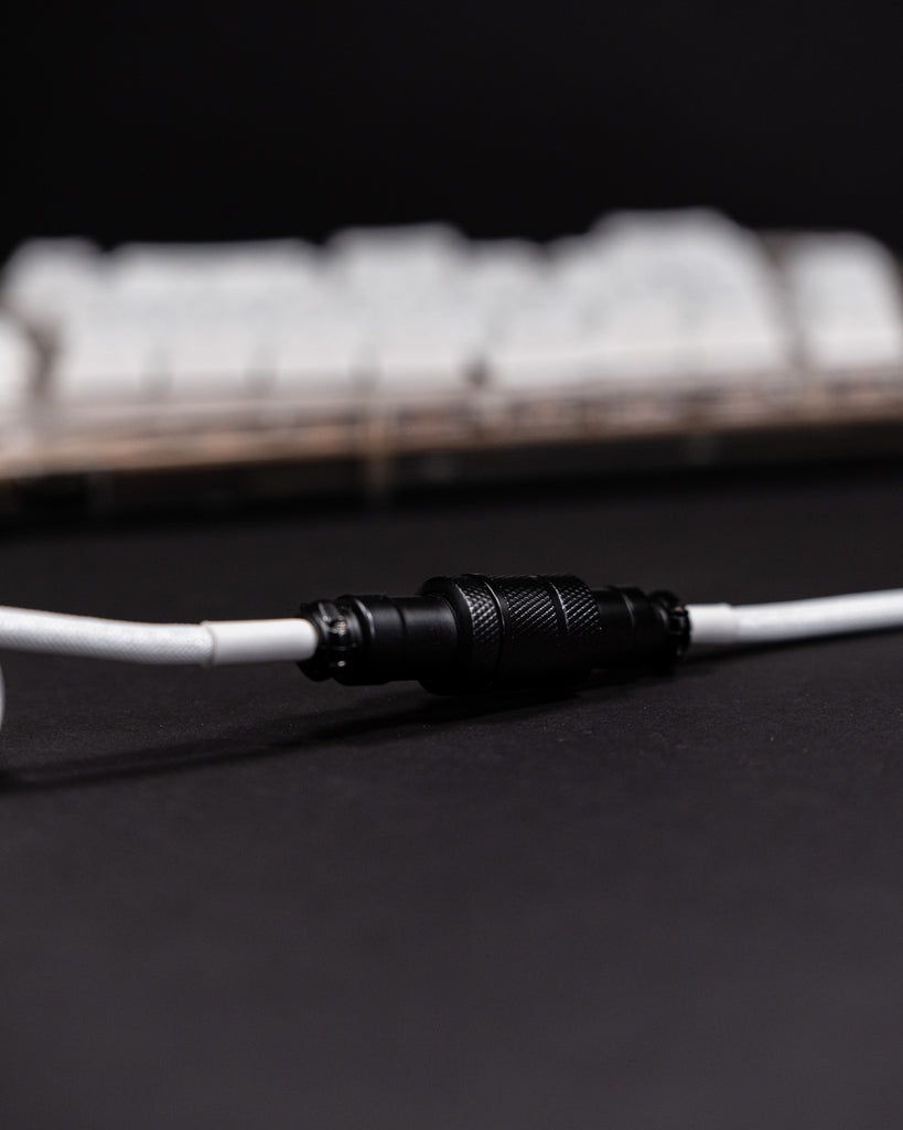 westm mechanical keyboard coiled detachable aviator cable