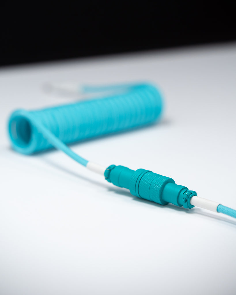 westm mechanical keyboard coiled detachable aviator cable