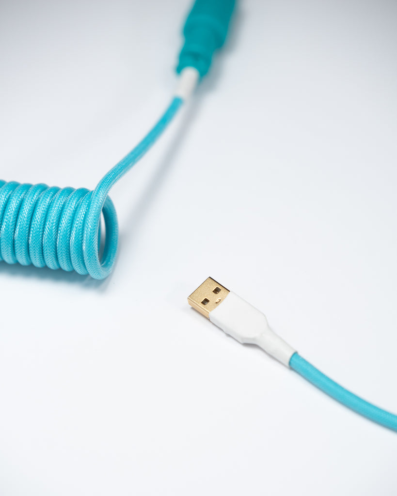 westm mechanical keyboard coiled detachable aviator cable