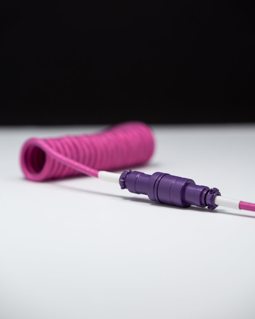 westm mechanical keyboard coiled detachable aviator cable