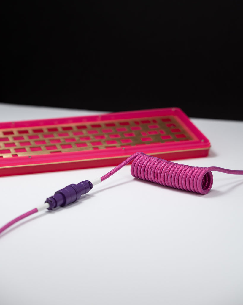 westm mechanical keyboard coiled detachable aviator cable