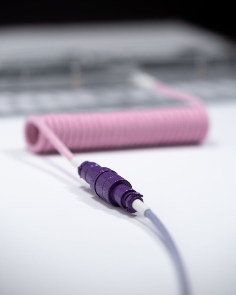 westm mechanical keyboard coiled detachable aviator cable