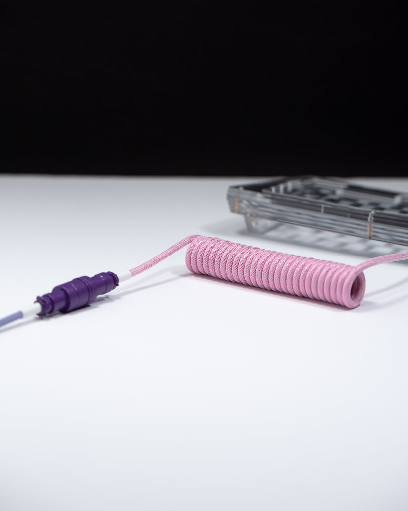 westm mechanical keyboard coiled detachable aviator cable