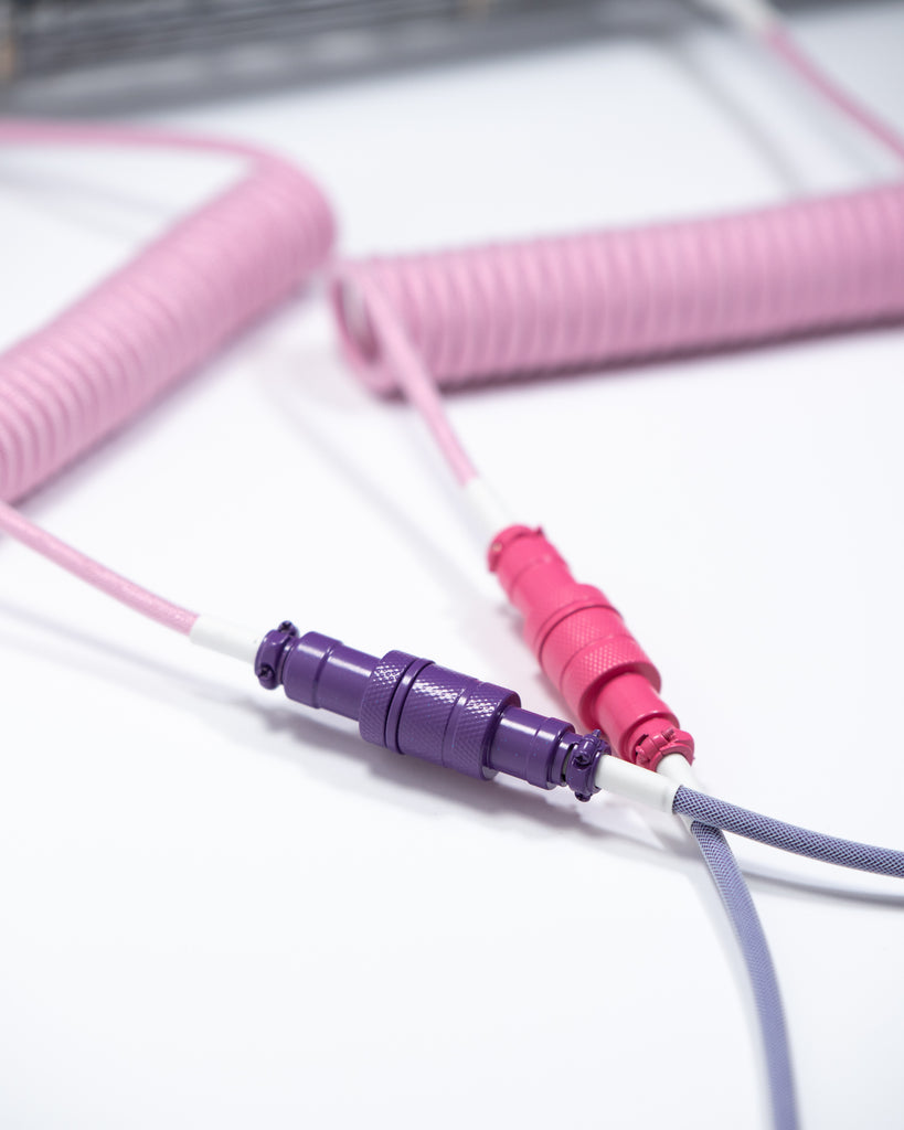 westm mechanical keyboard coiled detachable aviator cable