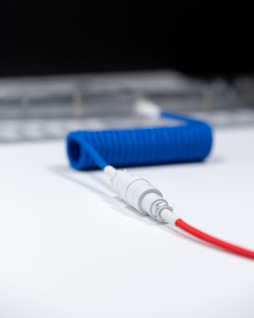 westm mechanical keyboard coiled detachable aviator cable