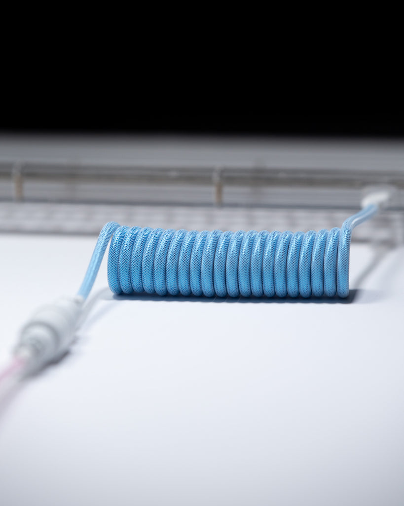 westm mechanical keyboard coiled aviator cable